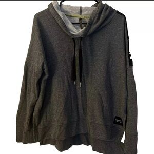 Calvin Klein Performance Cowl Neck Sweatshirt Women's Size XL Gray Quick Dry